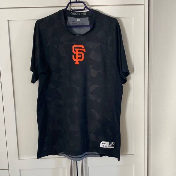 Nike Pro HyperCool MLB T Shirt - San Francisco Giants - Picture 1 of 9
